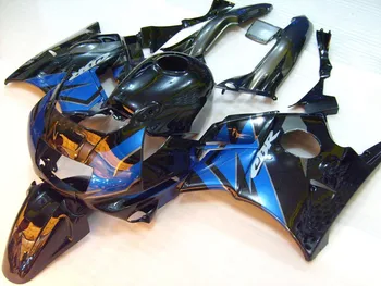 

Custom Motorcycle fairings kits for Honda CBR600F2 Blue Black 1991 1992 1993 1994 CBR600 F2 91 92 93 94 fairing kit+ tank cover