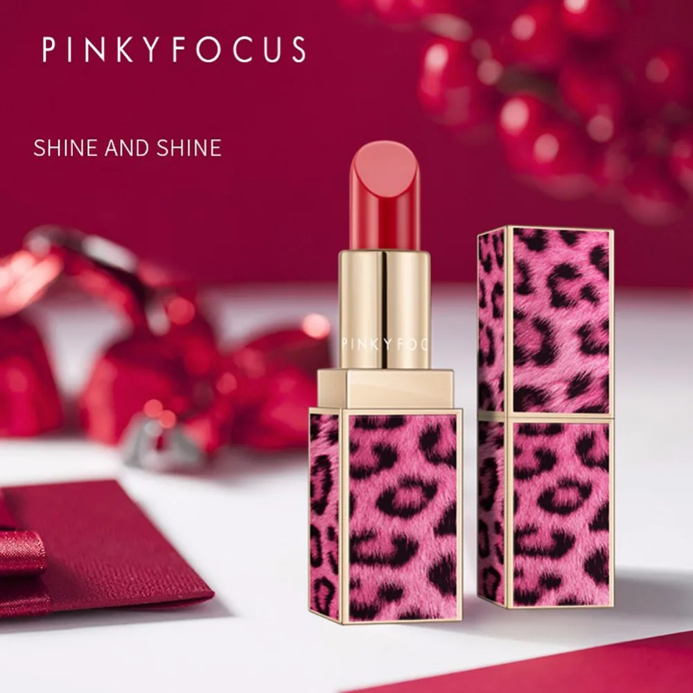 Водостойкая помада Pinky Focus леопардовая помада матовая Тыква цветной Блеск для губ Профессиональная Косметика для макияжа