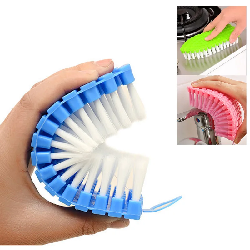 

Toilet Lavabo Hand Held Washing Tool Cleaning Brush Kitchen Cooking Supplies Bendable Rust Remover Clean Pot Dishes