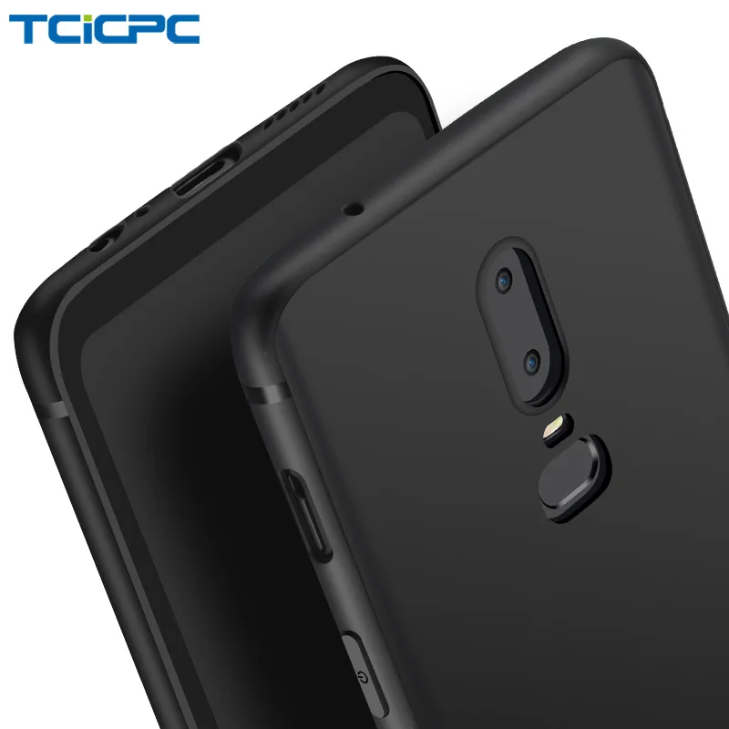 

TCICPC For Oneplus 6 Case Silicon Luxury Slim Full Protection Matte TPU Soft Protective Phone Case For One Plus 6 Oneplus6 Cover