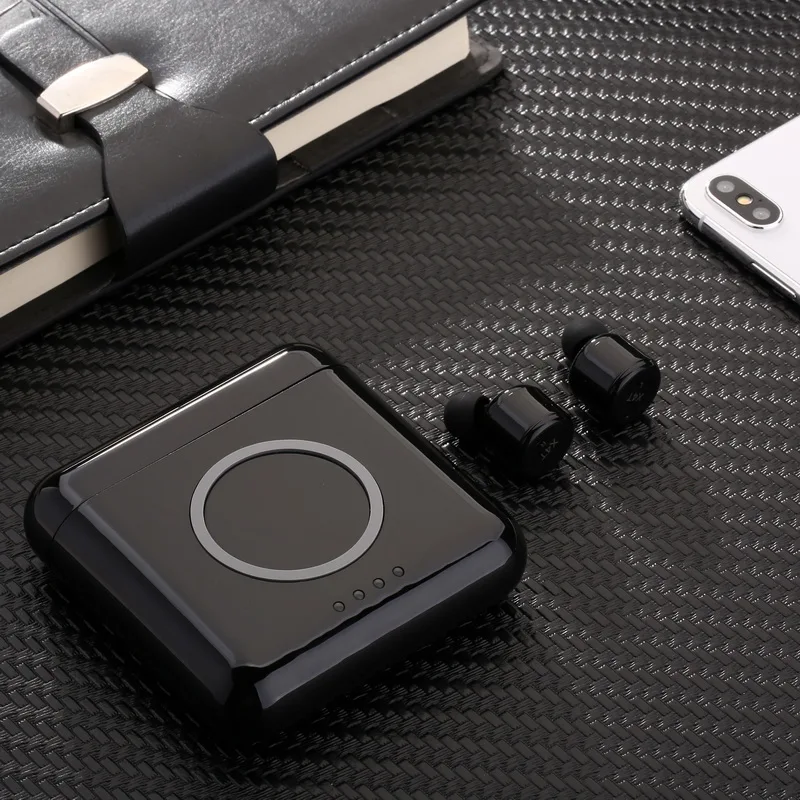 

Bluetooth headset small invisible wireless in-ear binaural intelligent noise reduction HIFI sound quality wireless charging