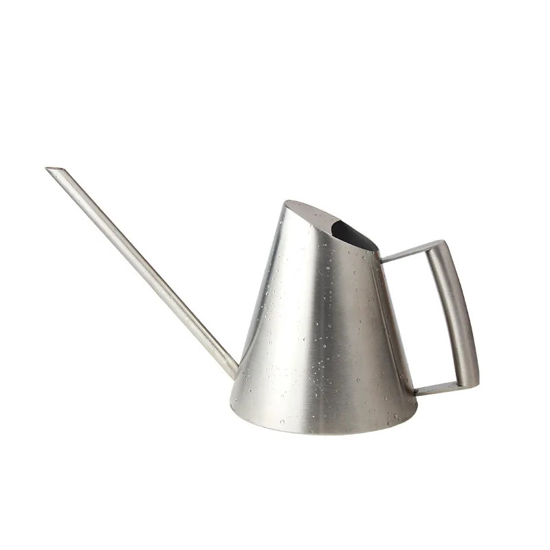 1.5L stainless steel watering flower bottle fine mouth drip flower pot watering cane long mouth succulent plant watering device