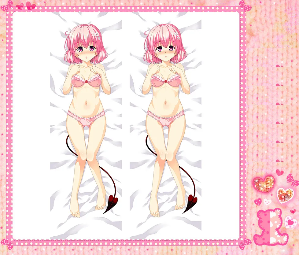 

Anime Cartoon To Love Ru Darkness Nana Asta Deviluke Double Bolster Hugging Pillow Case Cover Pillowcase Peach Skin 2 Way cnb013