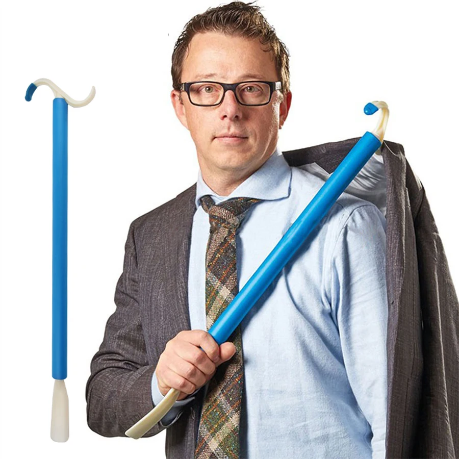 

1pc Blue Dressing Stick Fully For Long Lengths Up To Makes Putting On and Taking Off Clothing Easier, Home Health Aids Tools