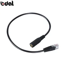 1 шт. телефон адаптер-смартфон 3,5 мм к RJ9 адаптер конвертер кабель ПК Компьютерная гарнитура телефон