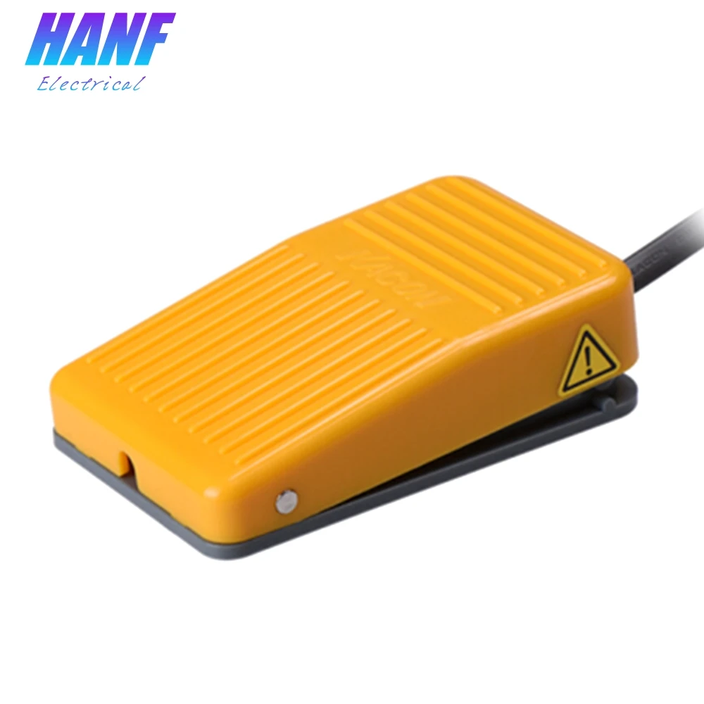 

1pcs High Quality Yellow Plastic Foot Pedal Switch with 200cm Electric Wire Momentary 1NO 8A/220VAC