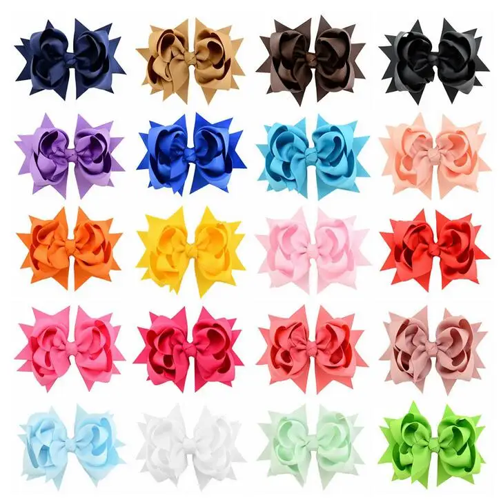 Solid ribbon twisted hairbow