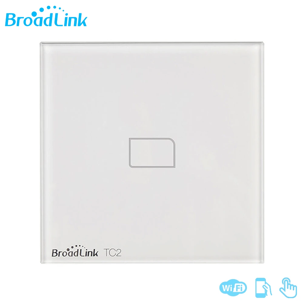 Broadlink TC2 1/2/3 Gang EU Standard Новый выключатель света современный дизайн белая сенсорная
