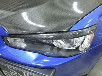 

Carbon Fiber Headlight Eyelids Eyebrows for 2008-2014 Mitsubishi Lancer Evo 10 ES GTS
