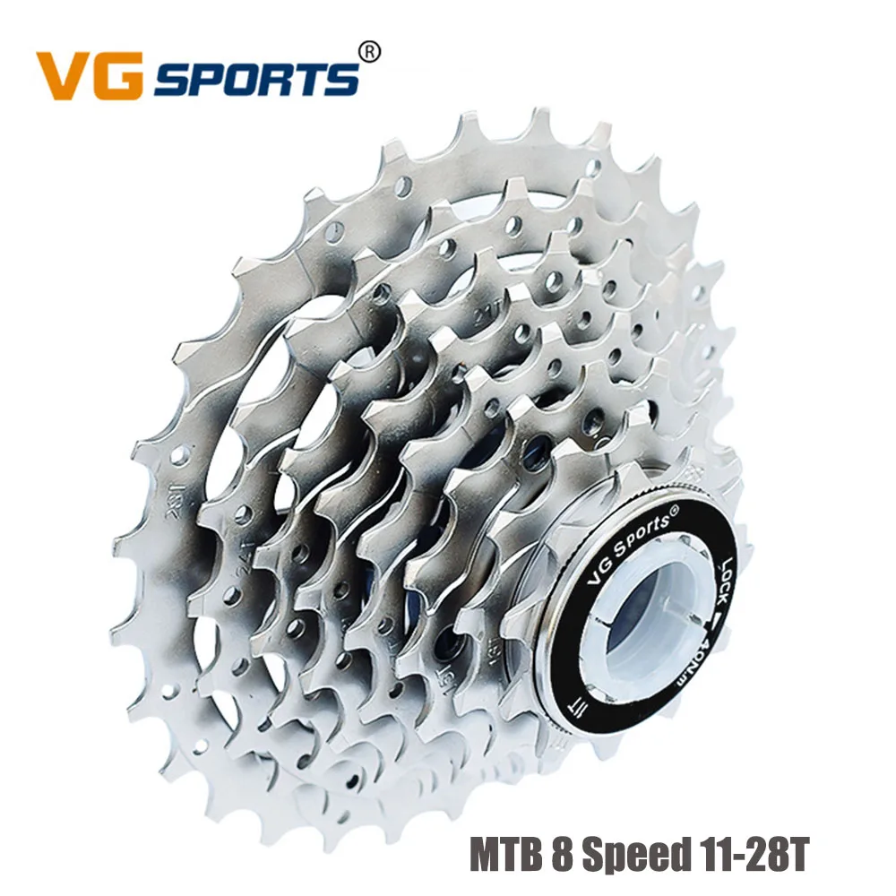 SUNLITE 8spd Cassette Silver 11-28t