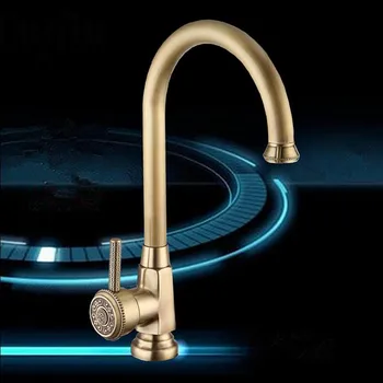 

Luxury Elegant Antique Bronze Faucet Kitchen Faucet Bathroom Vessel Sink Mixer Tap Swivel Cozinha Torneira Plumbing Sanitary