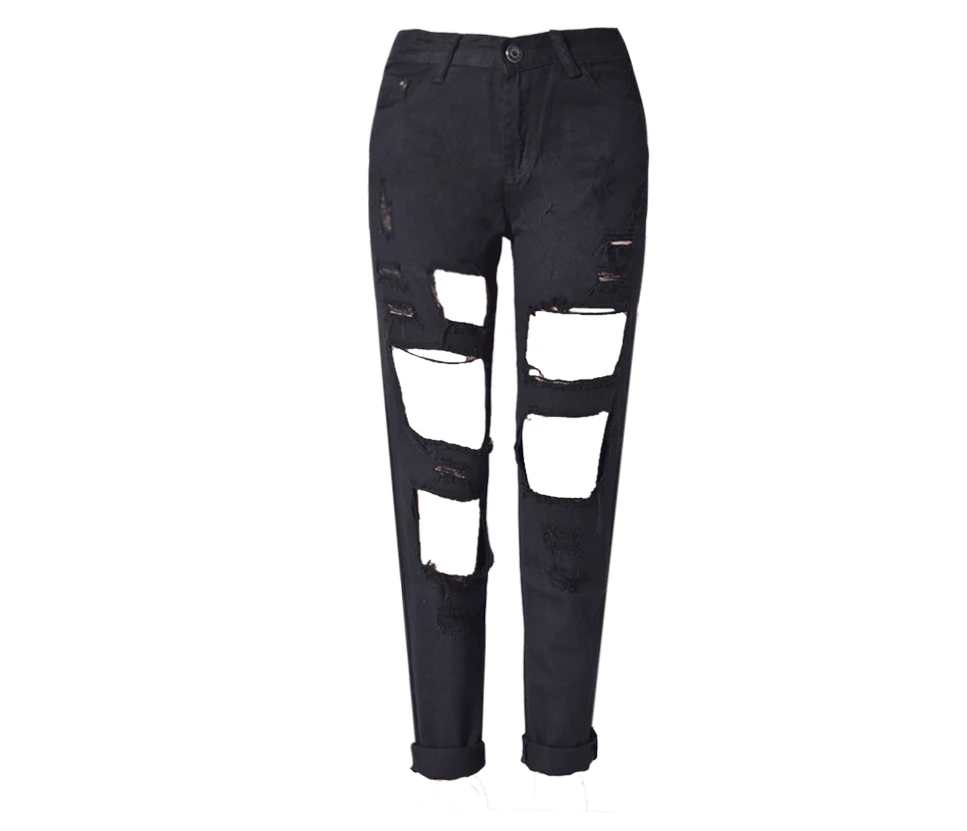 2017, quick sell through, ebay, hot, burst, Russian women, holes, cowboy, loose, straight nine pants, selling, supply (33)