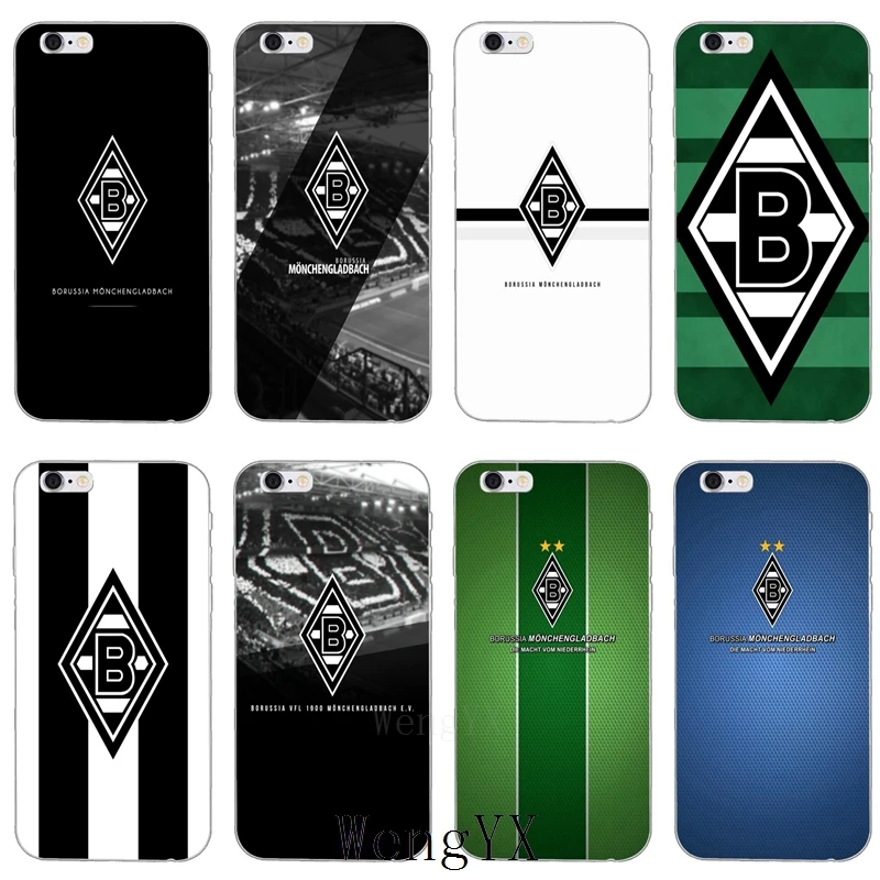 

For Borussia Monchengladbach fc slim Ultra Thin TPU Soft phone cover case For iPhone 4 4s 5 5s 5c SE 6 6s 7 8 plus X XR XS Max