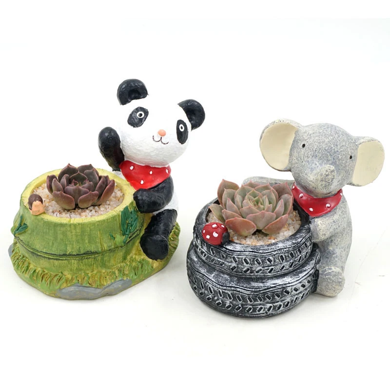 1 шт. цветочный горшок с животными из мультфильмов|bonsai planter|flower potplant pot |