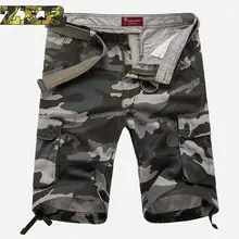 Камуфляж карго тактические шорты мужские Новые мужские повседневные шорты мужские свободные рабочие шорты мужские военные короткие брюки размера плюс 29-44