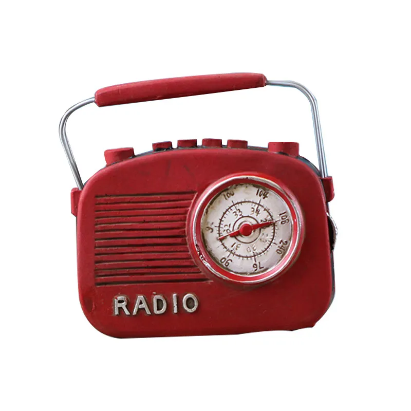 

Resin Retro Radio European style Handwork Decoration Imitation Furniture Miniatures Vintage Resin Radio Christmas Gifts Crafts