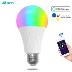 Wi-Fi Smart Led лампа E27 A19 удаленного Управление 7 W 70 W холодный белый 6000 K Homekit работать с Amazon Alexa и Google помощник