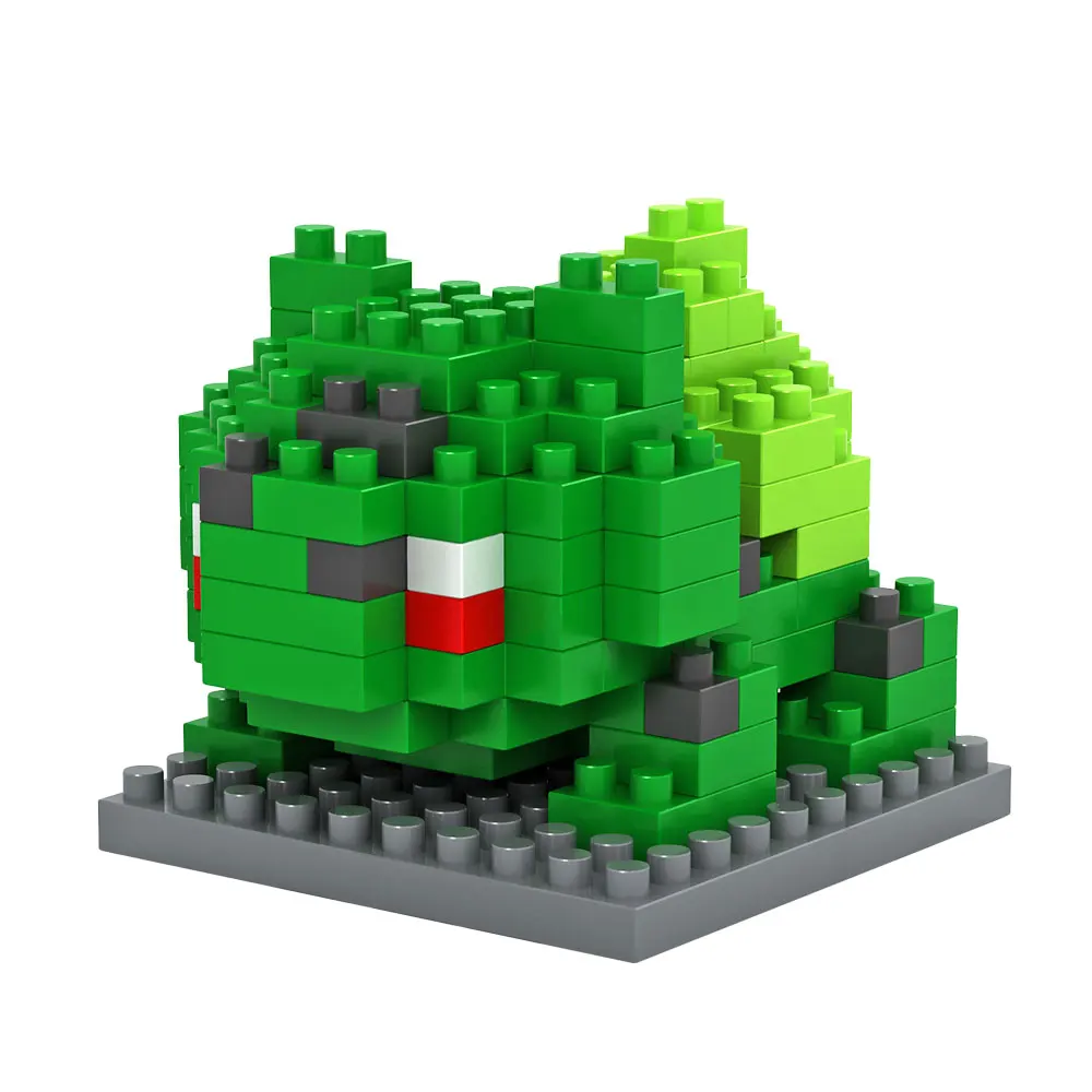 Beste LOZ NanoBlocks Cartoon Leuke Diamond Bouwstenen intellectuele power monster Bulbasaur actiefiguren Onderwijs Kinderen Speelgoed Gift
