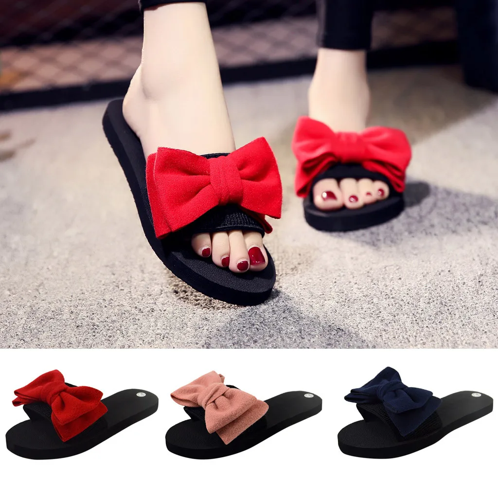 

2019 Women's Slippers Beach Lady Summer Casual Shoes Bohemian Flat Heel Floor Slipper Non-slip Shoes Mujer Slides Home Outdoor