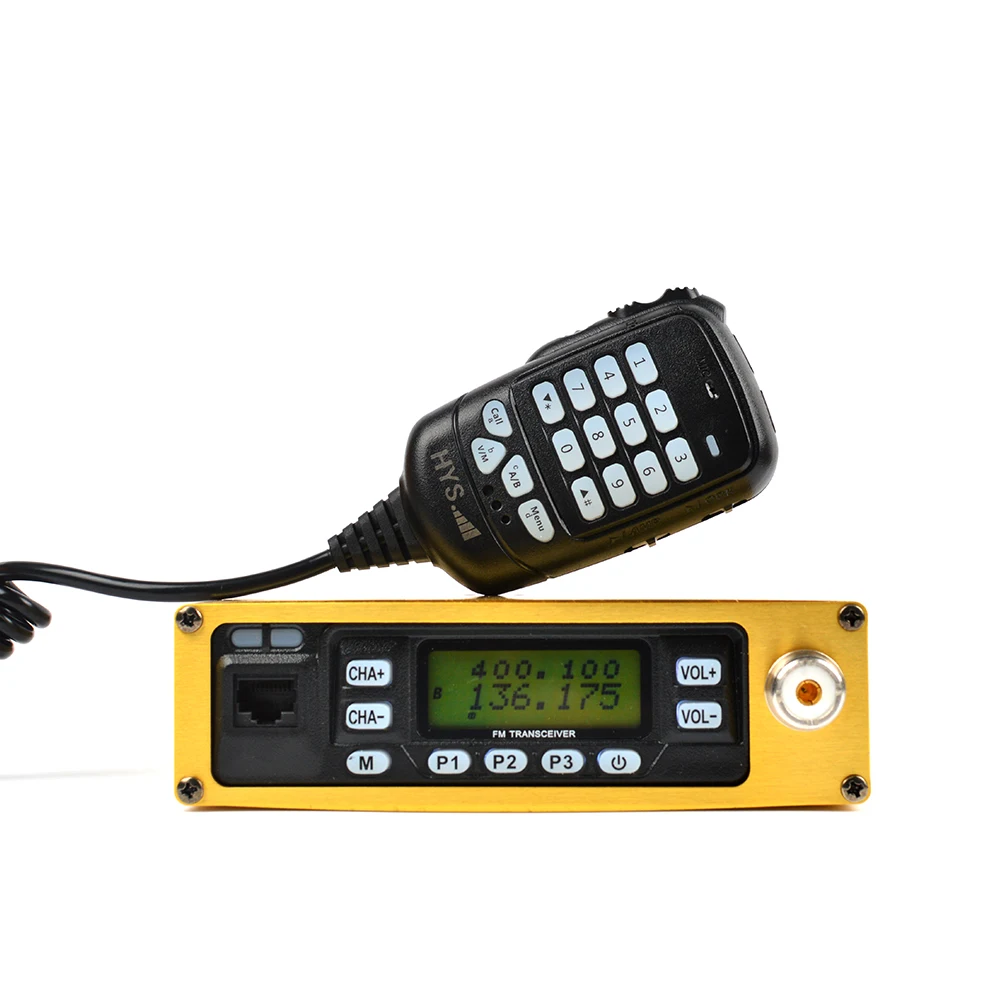 25 Вт Dual Band 136-174/400-470 мГц любитель Радио двойной PTT ручной Динамик MIC VHF/UHF мобильное