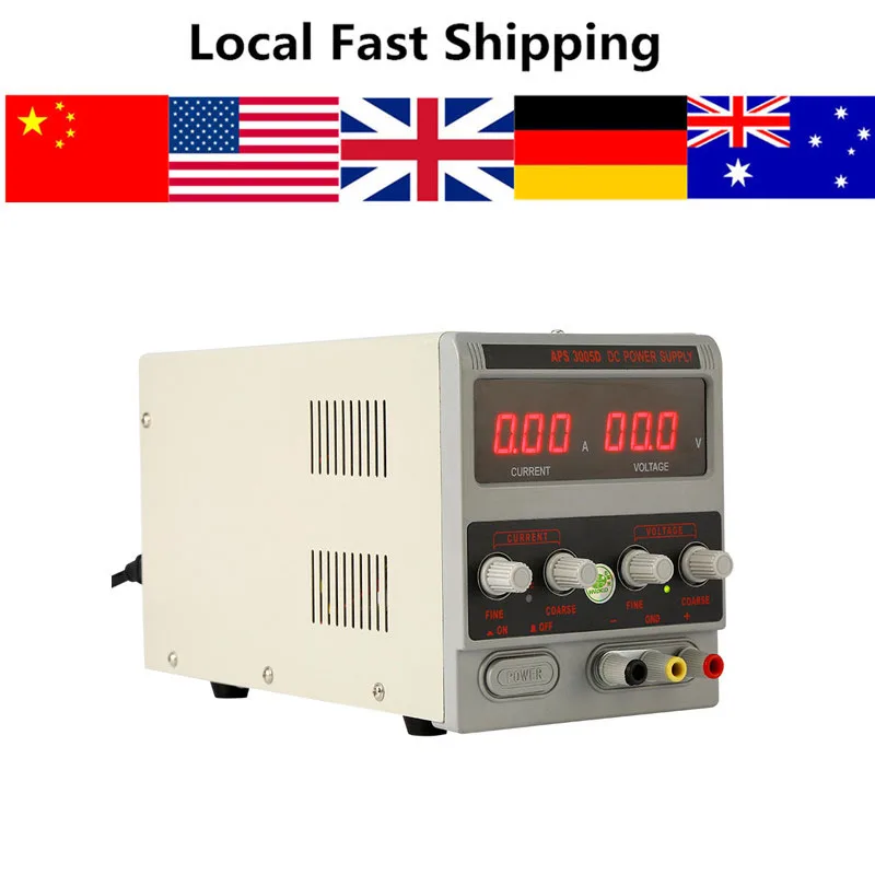 

Digital Laboratory Power Supply 0-30V 0-5A 220V DC Power Supply Stabilizers Lab Grade Adjustable Power Supplies EU Plug