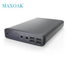 MAXOAK K2 laptop power bank DC 19V 5A/12V 2.5A Charge Ports External Battery Charger for Laptops Tablets cellphone