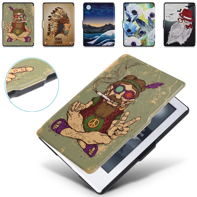 Smart Case for All-New Kindle 8th Generation(2016 Release), Premium PU Leather Cover [Ultra-Slim] [Auto Wake/Sleep]