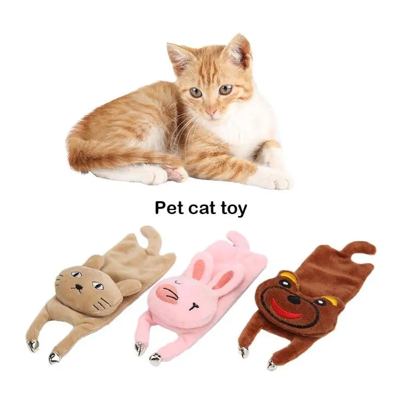 

1pcs Funny Pet Cat Toy Cute Animal Catnip Plush Cats Interactive Toys w/Bell 2019 Multi-Colors' Pet Toy Pet Supplies