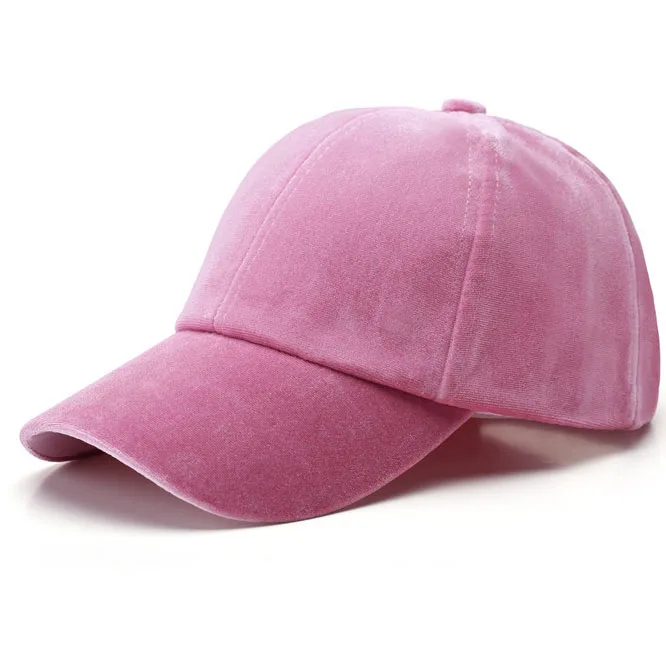 Wearzone, Женская бейсбольная бархатная Кепка, мягкие модные шапки для мужчин, хип-хоп одноцветная винтажная Теплая мужская бейсболка s, Весенняя Кепка - Цвет: pink