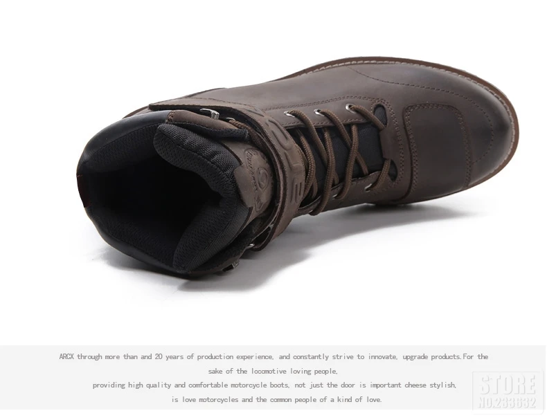 ARCX/ботинки в байкерском стиле; мужские кожаные ботинки для верховой езды; Водонепроницаемая Мужская Байкерская обувь; туристические сапоги в байкерском стиле; винтажные ботильоны; L60594