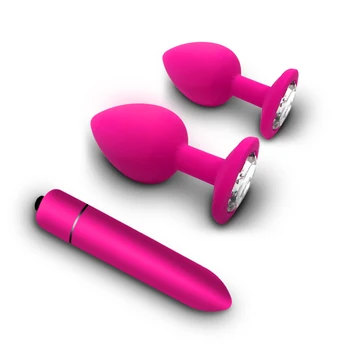 Beginner Wearable Anal Plug Bullet Vibrator Butt Plugs for Women Men Soft Silicone Dildos Sex Shop Toys for Couples Adults Anal 6