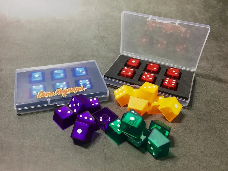 Прозрачные кубические клавиши taihao из АБС пластика doubleshot для самостоятельной