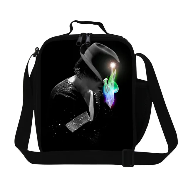 Fashion Michael Jackson Cooler Lunch Bags King Of Rock Kids Thermal Fashion Michael Jackson Cooler Lunch Bags King Of Rock Kids Thermal Food Bag Mj Small