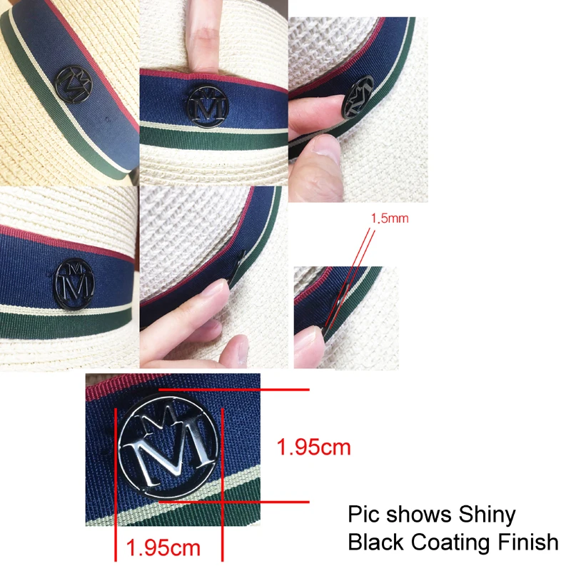DIY ручной работы мелкий вырез буквы M рубашки платья шляпа пришить декоративный логотип Кнопка орнамент аксессуары 120 шт x