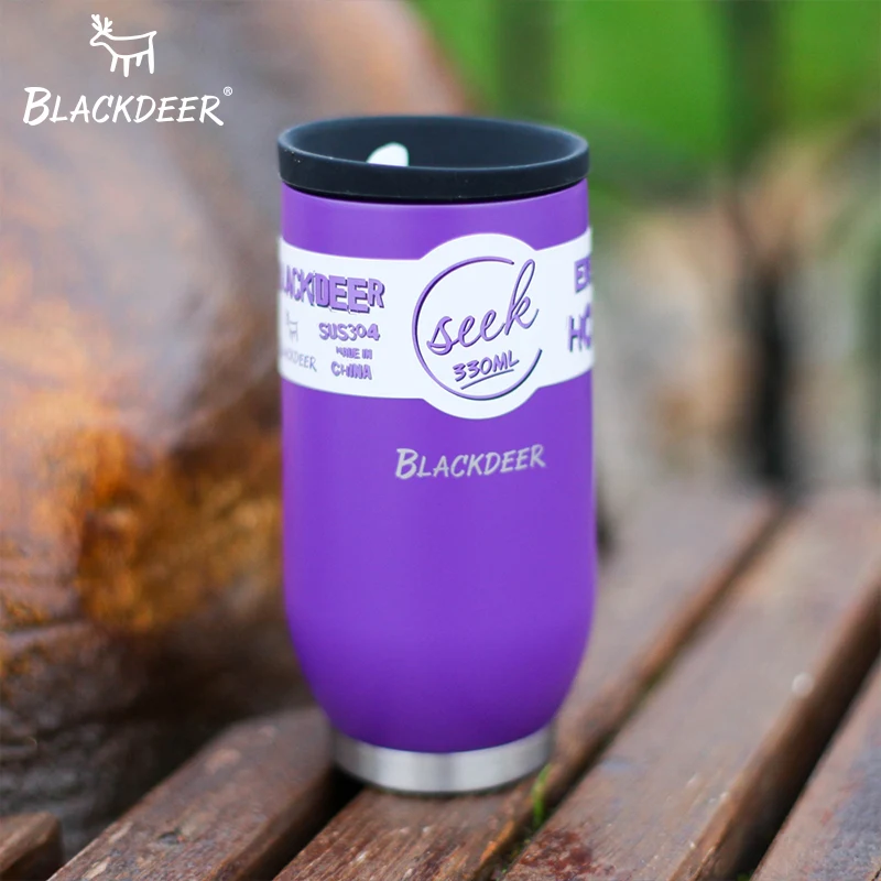 BLACKDEER vaso termo 11 oz taza Camping al aire libre de la taza de cerveza de doble capa de acero inoxidable 304 de hielo de agua café caliente del vientre taza
