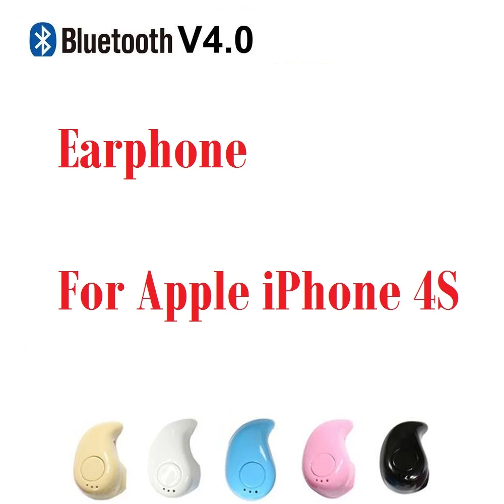 

Top Mini Sport Bluetooth Earphone For Apple iPhone 4S Earbuds Headsets With Microphone Wireless Earphones