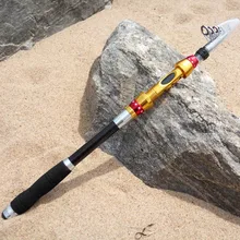 2,1 м/2,4 м жесткая телескопическая морская Удочка высокоуглеродистая Удочка с спиннингом Рыболовная катушка с мягкой ручкой