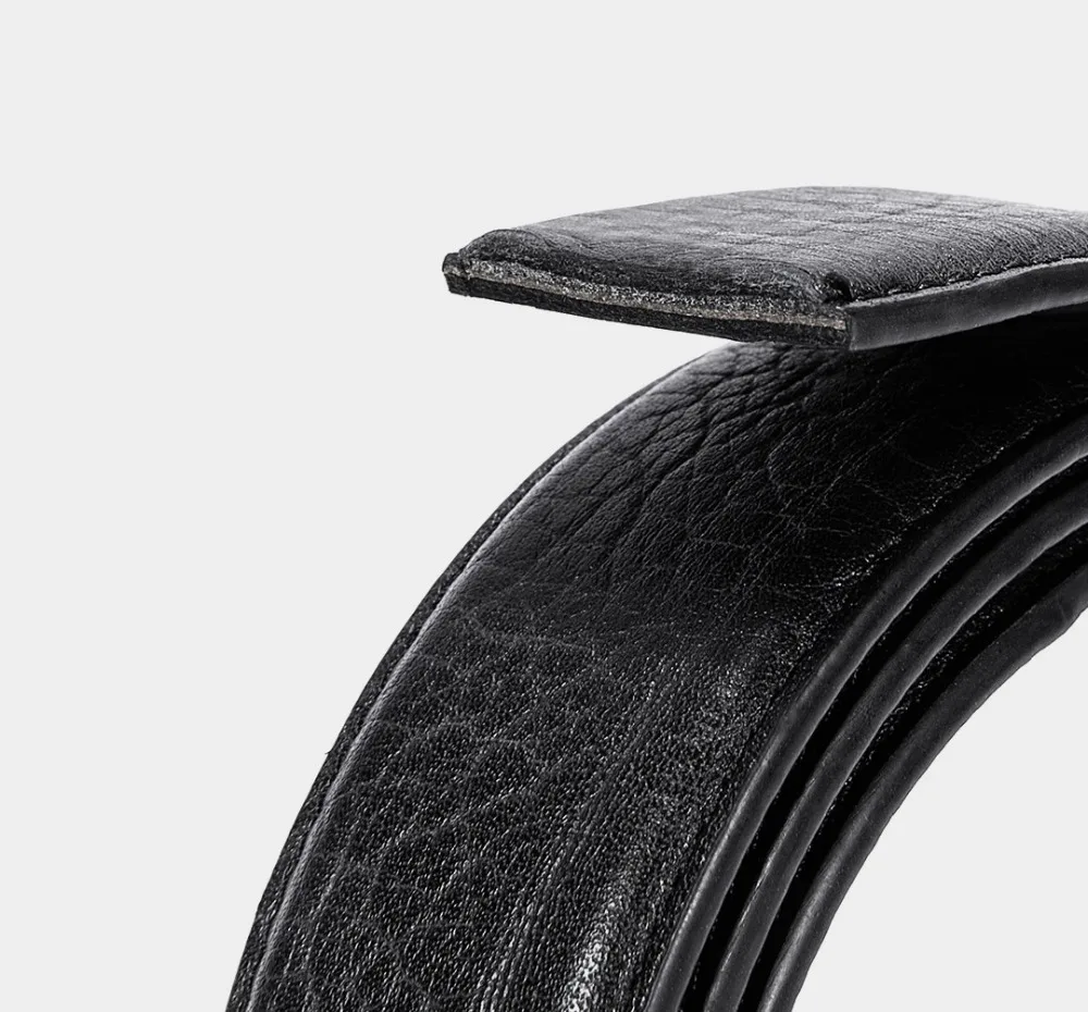 Xiaomi vllicon модные Бизнес Повседневное кожаный ремень с первым слоем из воловьей кожи, с геометрическим принтом для резки автоматическая пряжка для человека