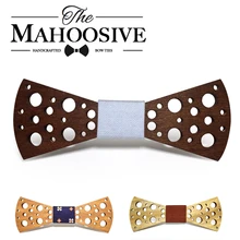 Dot mahousive бренд ручной работы деревянный лук Галстуки Галстук-бабочка галстук-бабочка галстуки для мужчин s деревянный галстук-бабочка галстуки-бабочки для девочек