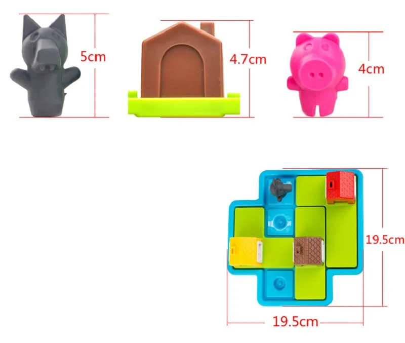 Детские умные настольные игры в прятки три маленьких поросенка 48 вызов с раствором игры IQ Обучающие игрушки для детей Oyuncak