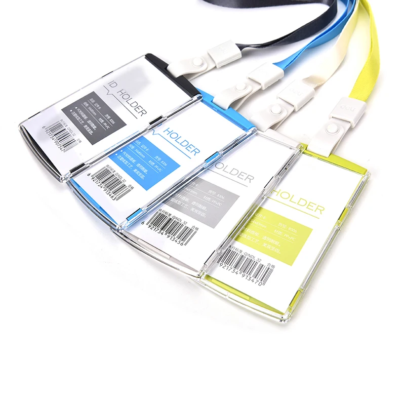 Пластиковая Обложка для паспорта с цветным шнурком, бейдж, чехол для карт, бизнес-держатель для карт, сумка для карт, Офисная компания