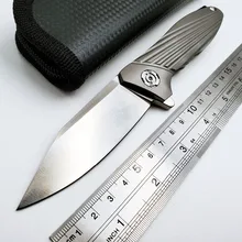 Laser Folding Knife D2 Blade TC4 Titanium Outdoor Survival Pocket Knife Diving Karambit Tactical Knives Camping Hunting EDC Tool цена Laser Folding Knife D2 Blade TC4 Titanium Outdoor Survival Pocket Knife Diving Karambit Tactical Knives Camping Hunting EDC Tool цены онлайн