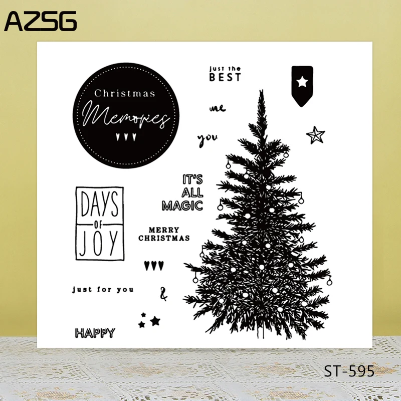 

AZSG Happy days Clear Stamps For DIY Scrapbooking/Card Making/Album Decorative Silicon Stamp Crafts