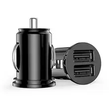Universal Black Micro Auto Mini 3.1A Dual 2 Port USB Car Charger For iPhone iPad 2 3 4 iPod Fast Charging Adapter /Cigar Socket dual usb car cigarette lighter charger for ipad mini ipad 4 3 2 black