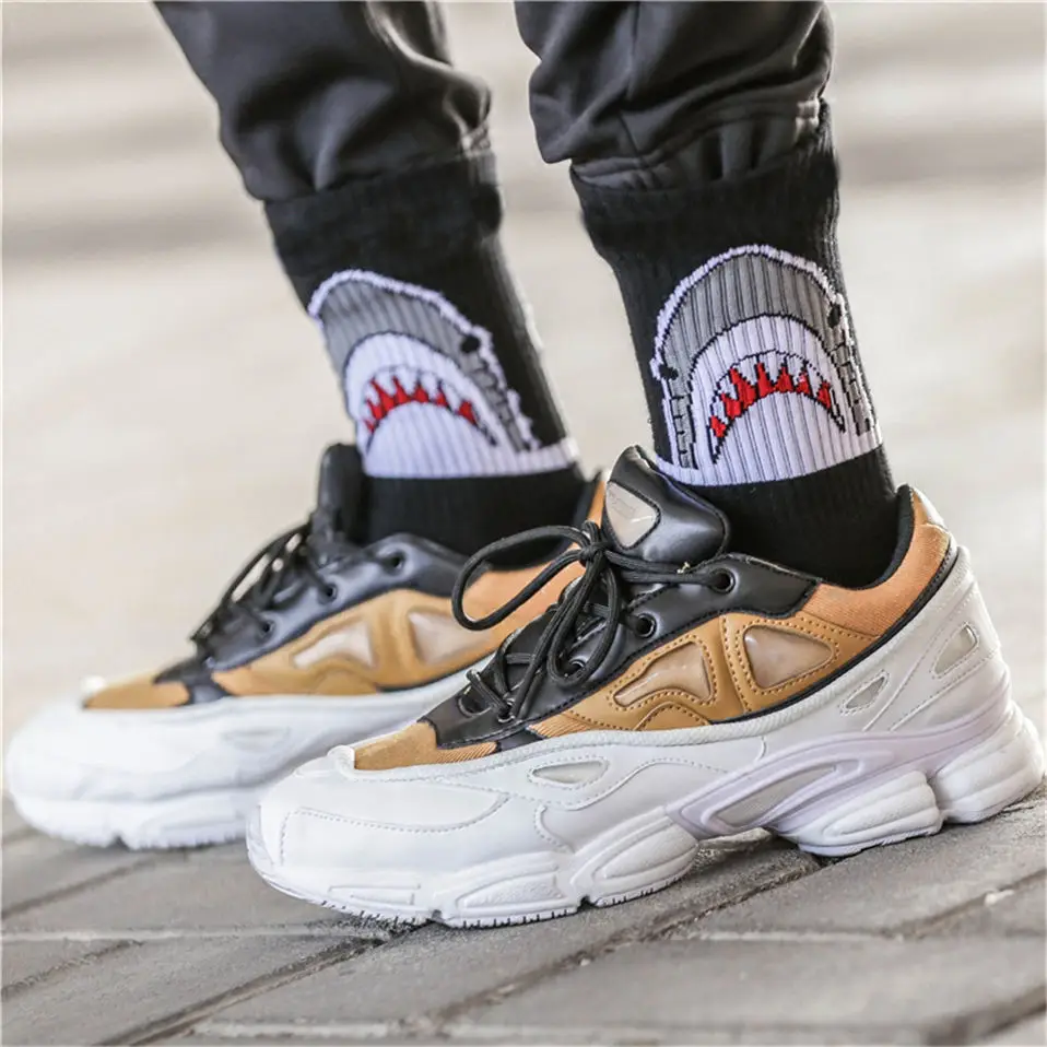 Men-casual-cotton-socks-cartoon-shark-fashion-hiphop-style-New-Women-socks-skateboard-sporty-korea-Animal (4)
