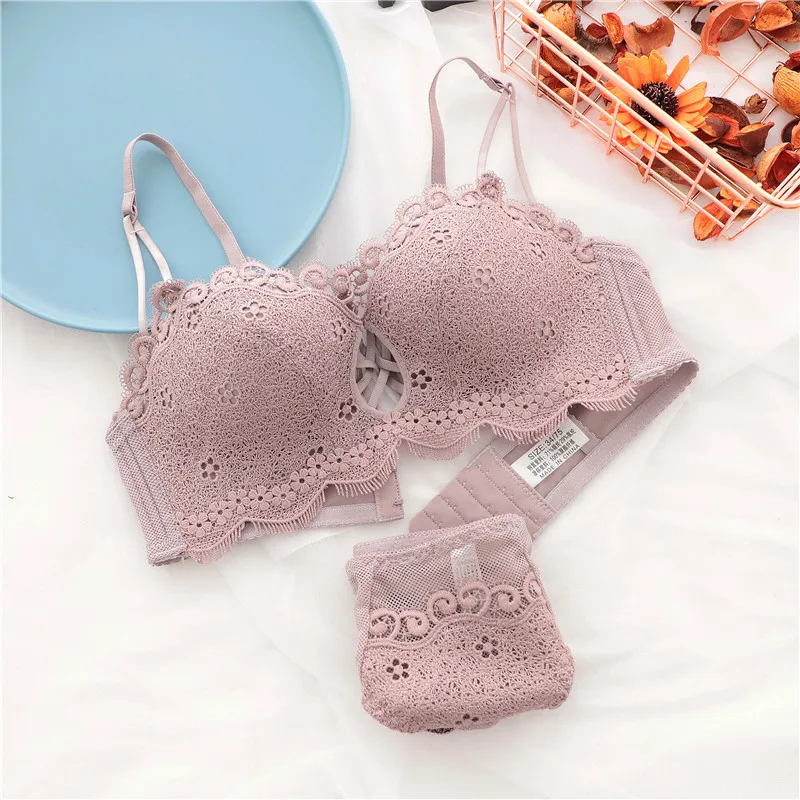 Женское нижнее белье Привлекательный комплект с бюстгальтером чашкой 3/4