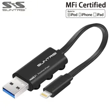 Suntrsi USB Flash Drive for iphone 6 7 ipad MFI Pendrive 64GB USB Stick 32GB Pen Drive USB 3.0 Lightning USB Cable