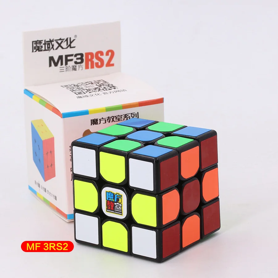 Mofangjiaoshi MF3rs и MF3rs2 магический куб 3x3x3 скоростной куб 56 мм головоломка Magico Cubo черный без наклеек Обучающие Детские игрушки MF3RS v2