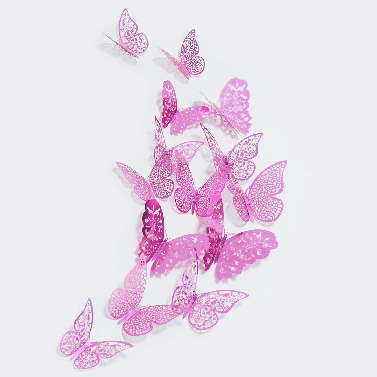 36 шт./компл. Новое поступление розовые/Золотые/серебряные 3D наклейки на стену с