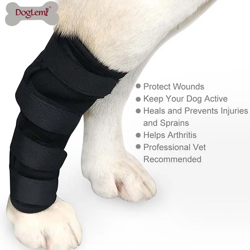 Dog Hock Brace Puppy Knee Protector Breathable Injury Recover Pet Leg